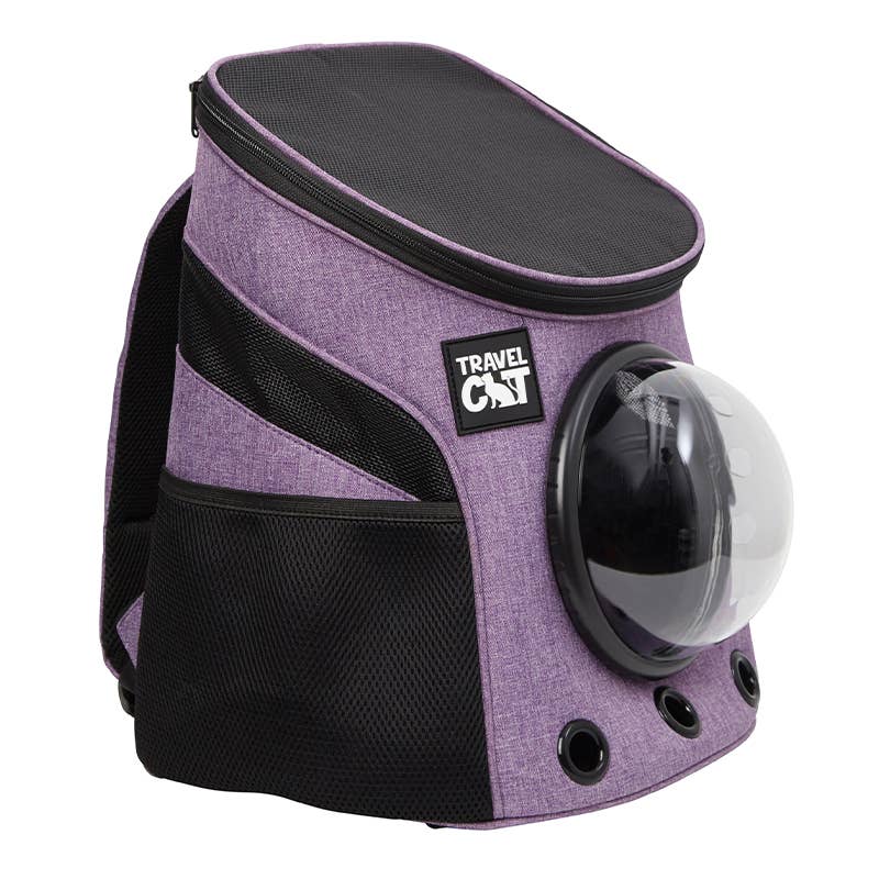 Travel Cat | Your Cat Backpack - "The Fat Cat" Mini Cat Backpack - Purple